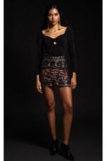 WORSHIP MINI SKIRT - Lurex