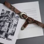 "Stuck on you" leather belt