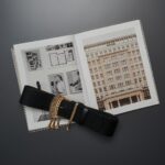 "Tamborine" leather belt