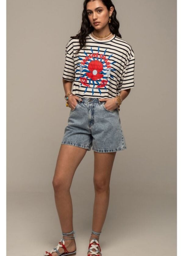 CRUISE CROP T-SHIRT - Viscose