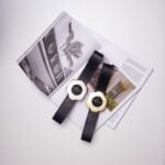 "Violet" leather belt