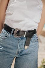 "She is the one" leather belt