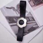"Violet" leather belt