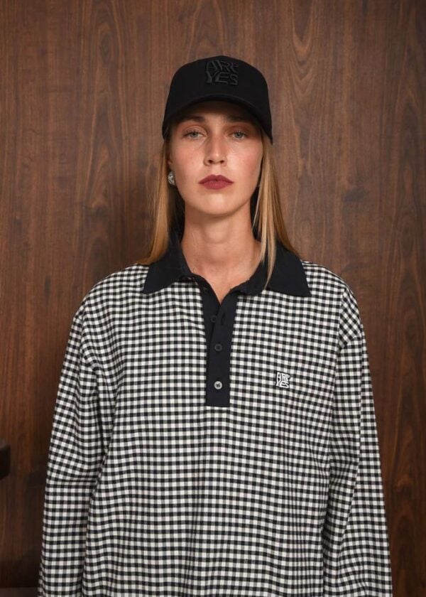 OBSERVER POLO BLOUSE BLACK