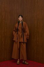ACHELOOS PANTS (BROWN PLISSE)