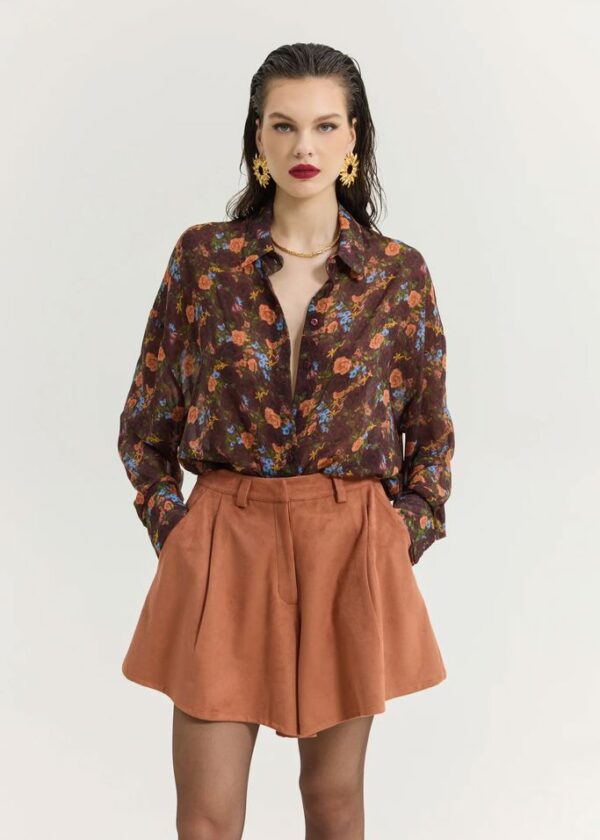 Heather Shirt (Pack Your Bags Bordeaux)