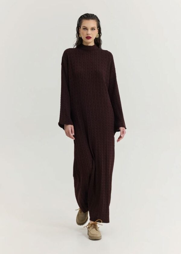 Aviation Dress (Brown)