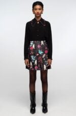 HYDRANGEA MINI SKIRT - Velvet