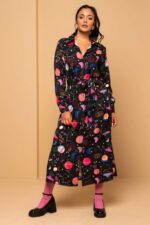 Saly Shirt Dress Black Claim Your Space Σεμιζιέ Φόρεμα με Τσέπες & Ζώνη Petit Boutik