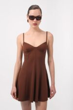 JULY DRESS BROWN