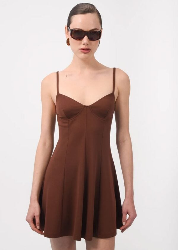 JULY DRESS BROWN