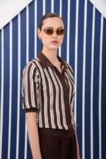 IBIZA POLO TOP BROWN