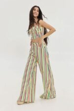 Salem Denim Pants (Multicolor Stripes)